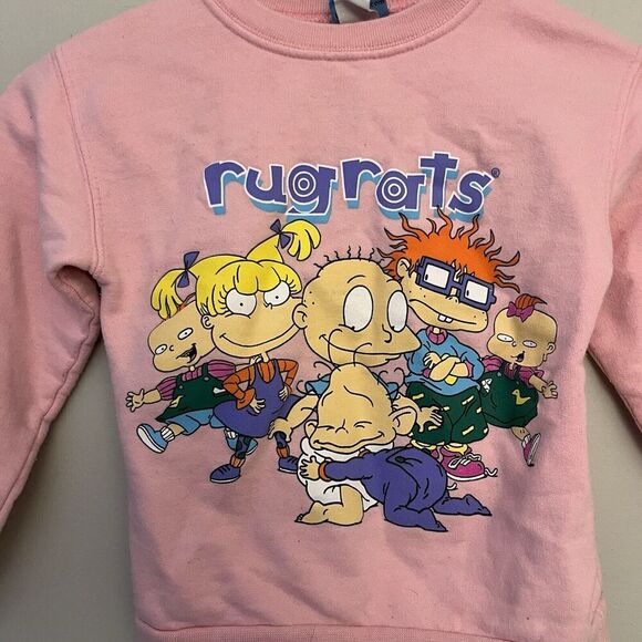 Vtg 1998 NICKELODEON Rugrats Crewneck Sweatshirt Kids 5/6 Girls Chucky Tommy 90s - Picture 5 of 7